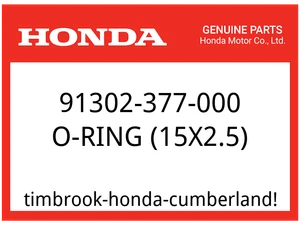 Honda OEM Part 91302-377-000 O-RING (15X2.5) (Honda Code 0386995) - Picture 1 of 1