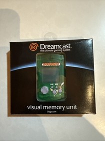 Sega Dreamcast VMU Green MK-50122 CIB Visual Memory Card