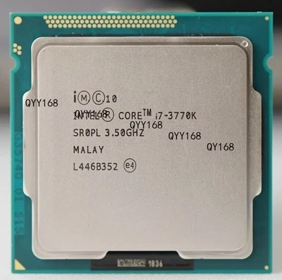 Procesador CPU Intel Core i7-3770K SL0PL 3,5 GHz cuatro núcleos LGA 1155 socket H2 Foto 1 de 3