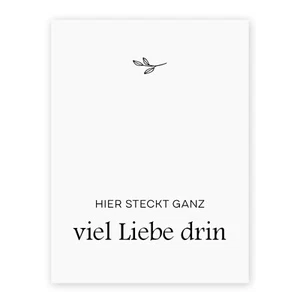 Verschlussetikett Verpackung | Siegel Liebe Paketaufkleber 6x8 cm Weiß NORDEULE - Bild 1 von 9