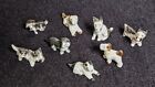 Antique Porcelain Dog Statue Lot of (8) Foreign Handmade RARE UNSEEN Statues!!!