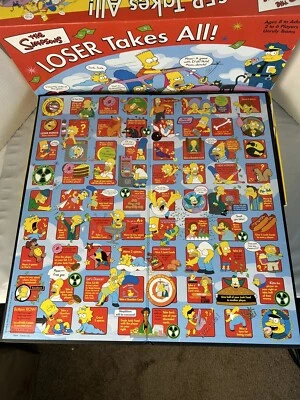The Simpsons Loser Takes All jogo de tabuleiro vintage 2001 escasso forma muito boa diversão - Imagem 1 de 4