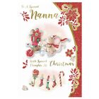 To A Special Nanna Mouse With Gift Backet Design Christmas Card