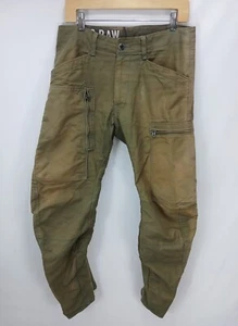 G-Star Raw Powel 3D Tapered Urban Hose Green Faded Multi-Pockets Herren 30x30 - Bild 1 von 12