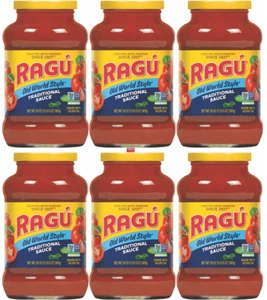 Ragu Old World Style Traditional Pasta Sauce, Made with Olive Oil 24oz-Pack of 6 - Picture 1 of 2
