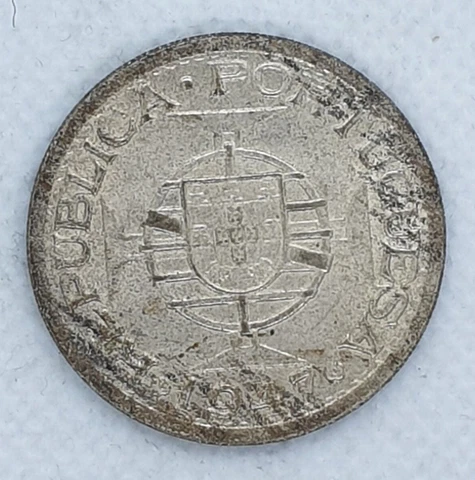 1947 India Portuguese 1 Rupia Silver Coin - KM# 27 - VF - # 24749 Cover