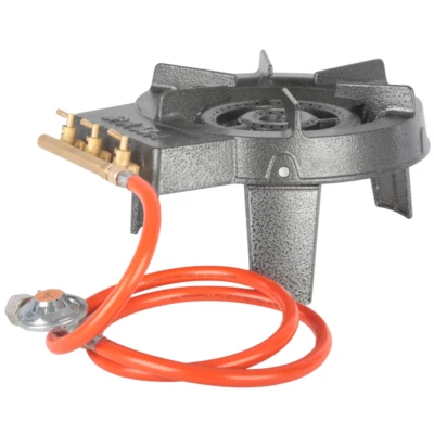 Hockerkocher Gaskocher Gasbrenner Campingkocher Wok 9,2kW Schlauch Druckminderer - Bild 1 von 4