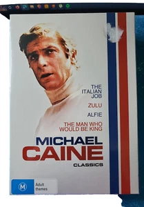 Michael Caine Classics 🎬 4 Movies Italian Job, Zulu etc  DVD BOX SET (SEALED) - Picture 1 of 3