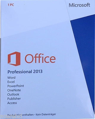 MS Office Professional 2013 | Vollversion | Dauerlizenz | Key | ML | MUI Deutsch - Bild 1 von 4