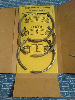 JUEGO DE ANILLOS DE GRAN TAMAÑO MOTOR CLINTON .010. 235-121-500 NOS C-49 Foto 1 de 2