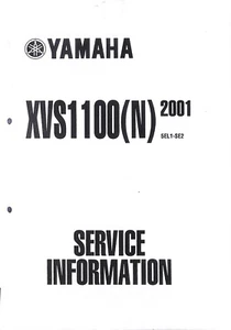 YAMAHA XVS1100(N) DragStar ~ 2001 ~ Service Information Workshop Manual 5EL1-SE2 - Picture 1 of 1