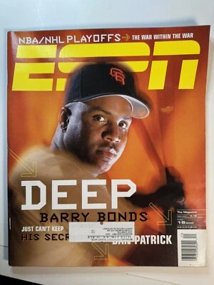 ESPN Magazine May 15 2000 Barry Bonds Cover MINT - Image 1 of 2