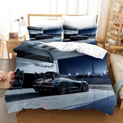 3D Sports Car Quilt Cover Set Bedding Sets Pillowcases 64 — 第 1/4 张图片