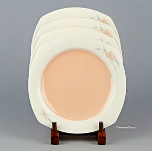 Nikko, Quadrille PEACHGLOW, Set of 4 Salad Plates, EXCELLENT Condition! - Picture 1 of 3