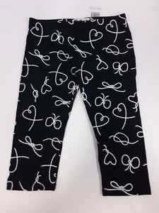 Epic Threads Knotted Hearts Leggings in Black, Size 4/4T - Picture 1 of 2