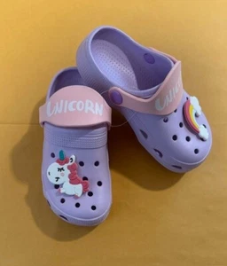 Niños Zuecos Unicornio Zapatos Niñas Interior Exterior Zapatillas Verano Suave Playa Piscina Sa - Imagen 1 de 4