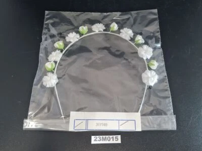 Hochzeitsschmuck Kopfschmuck Haarreif VEB Kunstblume Sebnitz DDR 367749 #23M015 - Bild 1 von 4