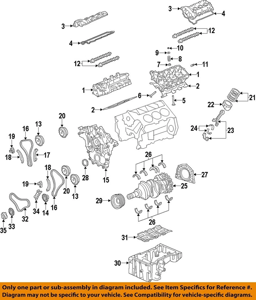 HYUNDAI OEM 12-19 Azera Motor Piezas-Junta Cubierta Válvula 224533CGA2 Foto 1 de 1