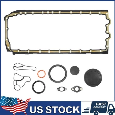 Engine Oil Pan.Gasket Set w/ Cooler Seal For BMW M135i 335i 435i 535i X5 X6 N55 Foto 1 de 4