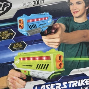 NERF Laser Strike 2 Spieler Lazer Tag Pack Indoor oder Outdoor Spiel Jungen Mädchen NEU - Bild 1 von 10
