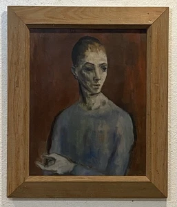 Original LUCIUS CROWELL (1911-1988) Oil Portrait Painting On Canvas FRAMED - Picture 1 of 18