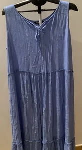 Bon Marche Damen Gr. 26 (Anzug 24/26) hellblau & silber metallic Streifen sehr guter Zustand - Bild 1 von 10