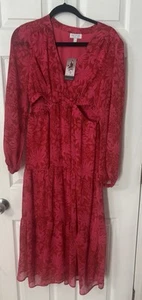 Sofía Vergara Floral Red Kids Dress - Picture 1 of 7