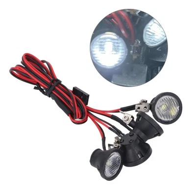 Weißes Licht RC Auto LED Licht 4LED Scheinwerfer Hohe Helligkeit Runde Vorde NT - Bild 1 von 4
