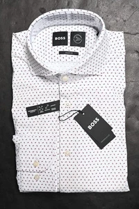 Hugo Boss Mens MAX Travel Fresh Slim Performance Stretch Dress Shirt 38 15 32/33 - Picture 1 of 10