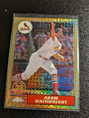 2022 Topps Series 2 Pacote Prata Mojo Refrator Adam Wainwright STL Cardinals - Imagem 1 de 4