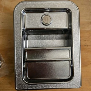 Flush Mounted Steel Paddle Handle TA023 NEW With Keys - Picture 1 of 4