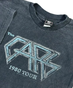 Vintage Rocawear T-Shirt Youth M Black Heather Crew Neck Y2K The Cars Band - Picture 1 of 9