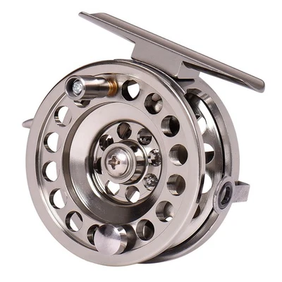 Alluminio in lega di pesca a mosca la pesca a mosca la mano destra argento - Immagine 1 di 4