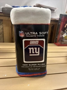 NFL New York Giants Fleece Throw Blanket Brand New 50" x 60" - Picture 1 of 2