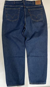 Levis 550 Red Tab Mens 44x32 Relaxed Fit No Stretch Light Wash Denim Blue Jeans - Picture 1 of 7