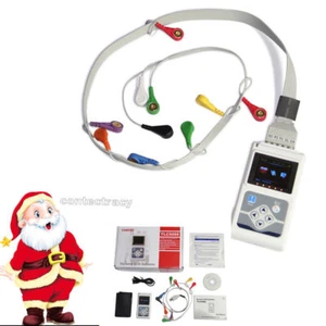 CONTEC EKG-Systeme 12 Kanal 24 Stunden Aufzeichnungsanalyse Software,CE,FDA - Picture 1 of 12