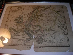 Mapa antiguo 1821 Mapa de Europa - Imagen 1 de 3