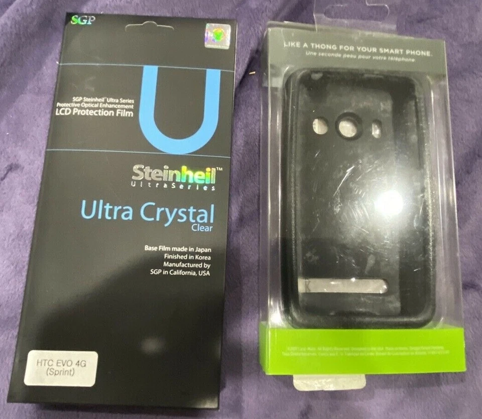 Case Mate Barely There Capa Preta para HTC EVO com 2 Protetores de Tela Steinheil - Imagem 1 de 4