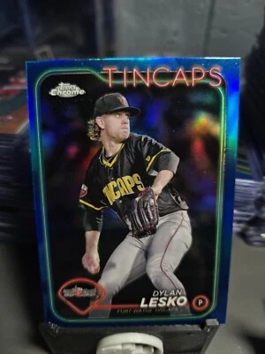 DYLAN LESKO 2024 Topps Pro Debut Chrome #PDC-139 Blue Foil 6/150 RC - Image 1 of 3