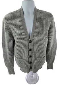 Ballantyne 100% Merinowolle Grobstrick Schal Strickjacke Pullover S / M Schottland Fehler - Bild 1 von 21