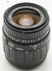 Sigma Zoom 28-80mm 28-80 MM 3.5-5.6 Macro Aspherical for Minolta/sony - Picture 1 of 6
