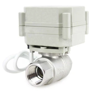 1/2" Stainless Steel Motorized Electric Ball Valve 12V 24V ADC, 5 Wires Position - Picture 1 of 7