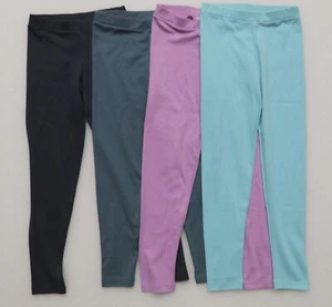 4 PAIR LEMON LOVES LIME GIRL'S SIZE 7 YR PANTS LEGGINGS LOT SOFT JERSEY KNIT - Picture 1 of 8