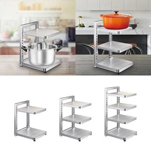 Pot Pan Rack Kitchen Organization Storage for Under Cabinet Countertop Home - Picture 1 of 17
