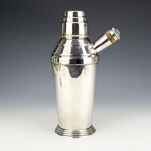Vintage Silver Plated Cocktail Shaker - Art Deco!