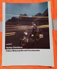 Vintage Harley Davidson Police Motorcycles & Accessories Catalog Brochure 78-80 