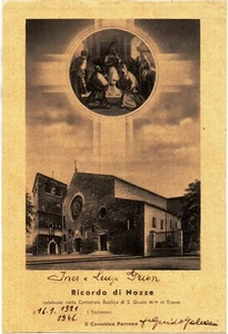 crv 229 - 1946 - Trieste Cattedrale di SanGiusto - Ricordo di Nozze - Imagen 1 de 1
