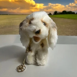 Vintage 11" R DAKIN Nature Babies Plush Stuffed Animal Dog w/tag & collar JAPAN - Picture 1 of 12