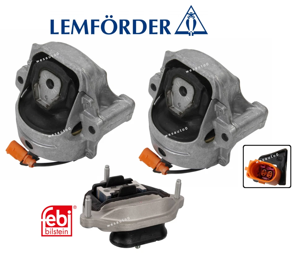 Juego de montaje de motor y transmisión 3 piezas OEM para Porsche Macan Base Foto 1 de 1