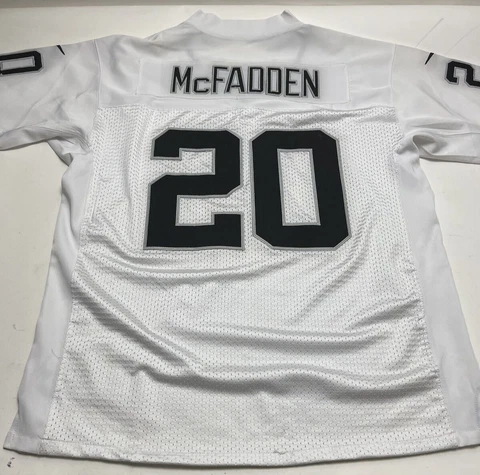 Nike On Field Authentic Sewn NFL Jersey McFadden #20 Raiders Men’s 52 Size 2XL Cover